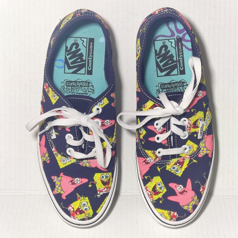 Vans x SpongeBob Sneakers Men’s 6 / Rare Collab / ComfyCush - Picture 2 of 10